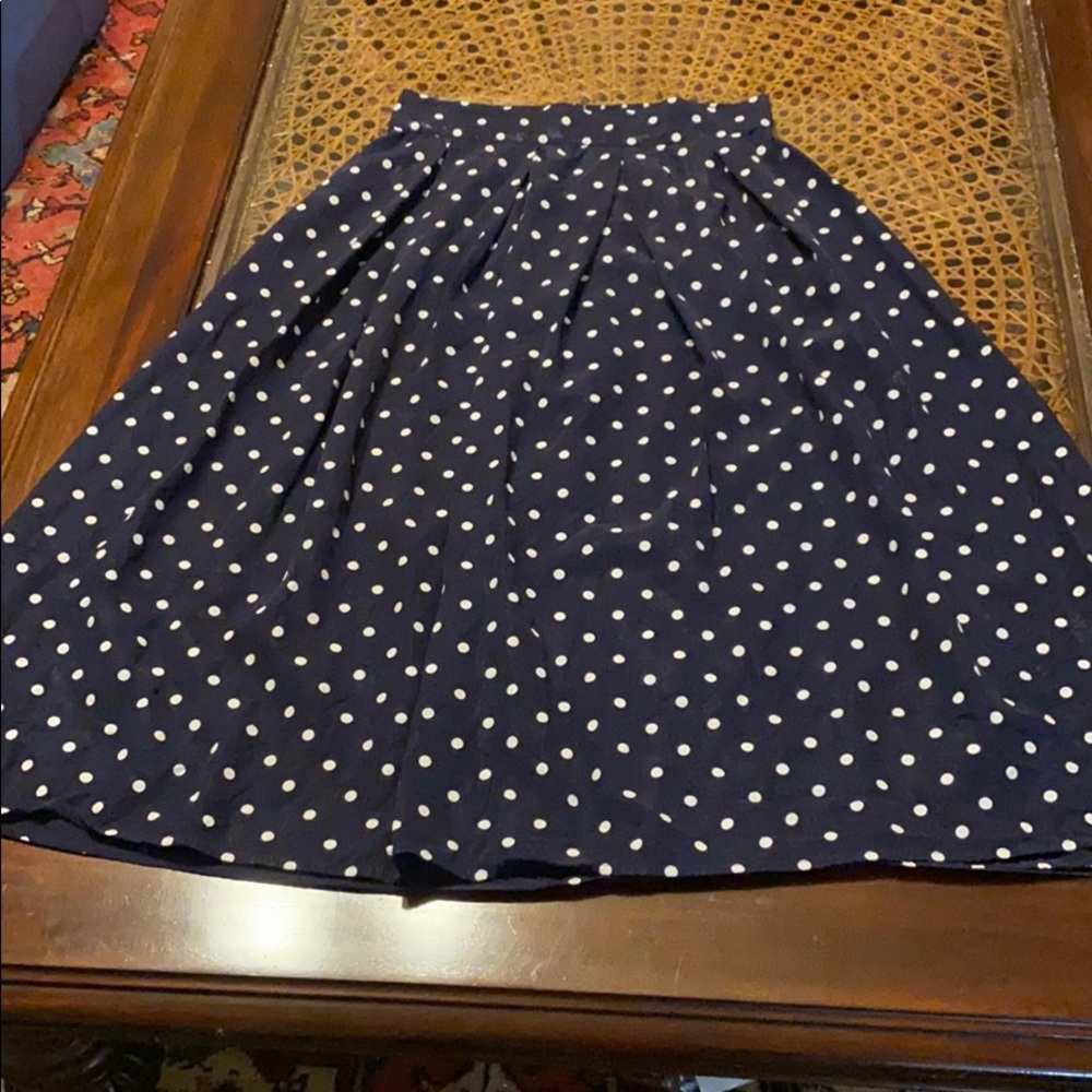 Polka Dot A-Line Skirt
